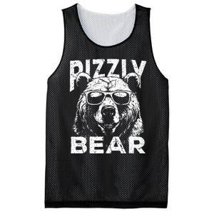 Rizzly Bear Cool Bear Wearing Sunglasses Rizz Mesh Reversible Basketball Jersey Tank