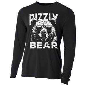 Rizzly Bear Cool Bear Wearing Sunglasses Rizz Cooling Performance Long Sleeve Crew