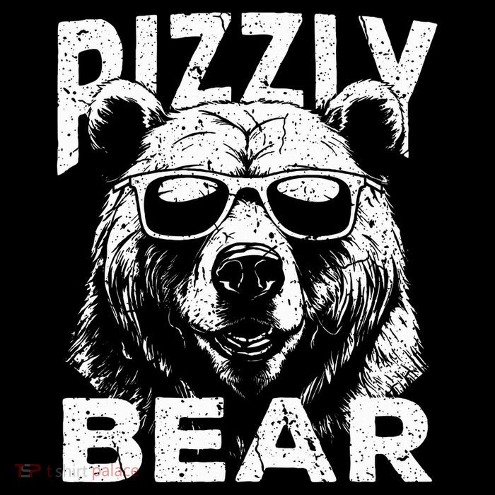 Rizzly Bear Cool Bear Wearing Sunglasses Rizz Premium T-Shirt