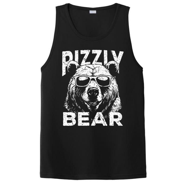 Rizzly Bear Cool Bear Wearing Sunglasses Rizz PosiCharge Competitor Tank