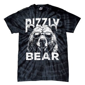 Rizzly Bear Cool Bear Wearing Sunglasses Rizz Tie-Dye T-Shirt