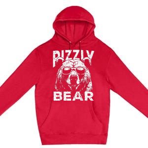 Rizzly Bear Cool Bear Wearing Sunglasses Rizz Premium Pullover Hoodie