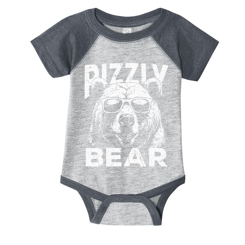 Rizzly Bear Cool Bear Wearing Sunglasses Rizz Infant Baby Jersey Bodysuit