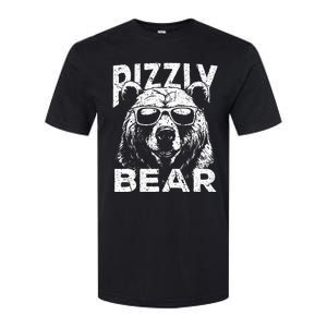 Rizzly Bear Cool Bear Wearing Sunglasses Rizz Softstyle CVC T-Shirt