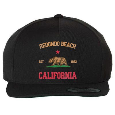 Redondo Beach California Wool Snapback Cap