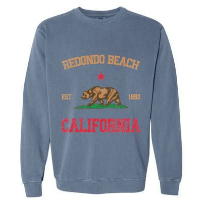 Redondo Beach California Garment-Dyed Sweatshirt