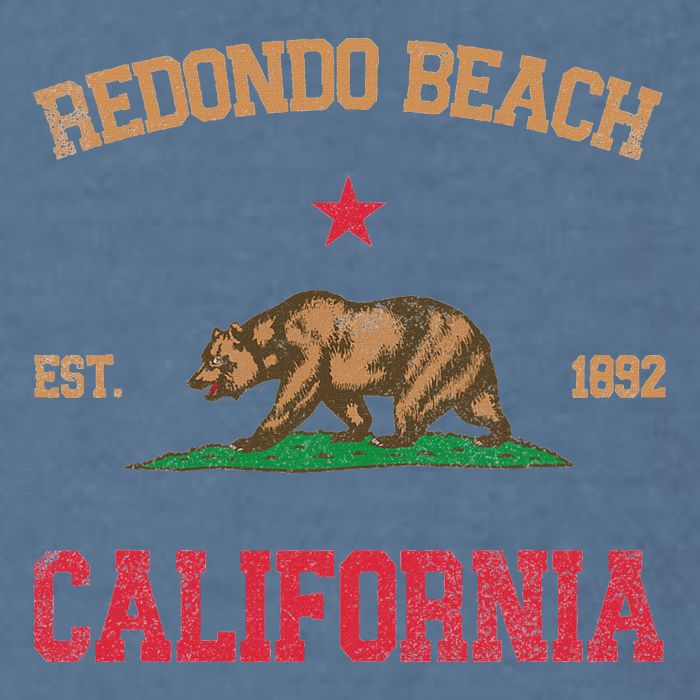 Redondo Beach California Garment-Dyed Sweatshirt