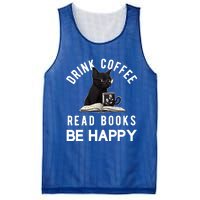 Read Books Coffee Be Happy Book Lover Worm Nerd Meaningful Gift Mesh Reversible Basketball Jersey Tank