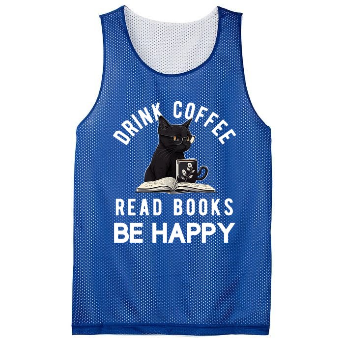 Read Books Coffee Be Happy Book Lover Worm Nerd Meaningful Gift Mesh Reversible Basketball Jersey Tank