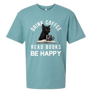 Read Books Coffee Be Happy Book Lover Worm Nerd Meaningful Gift Sueded Cloud Jersey T-Shirt