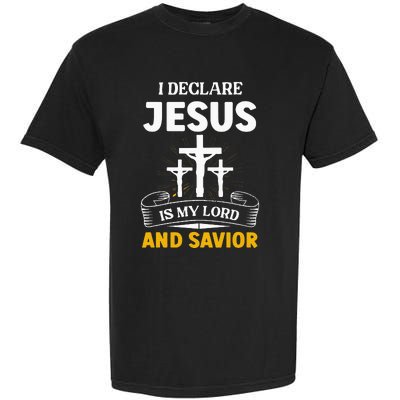 Religious Bible Church Jesus Is My Lord And Savior Garment-Dyed Heavyweight T-Shirt