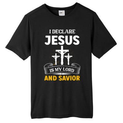 Religious Bible Church Jesus Is My Lord And Savior Tall Fusion ChromaSoft Performance T-Shirt