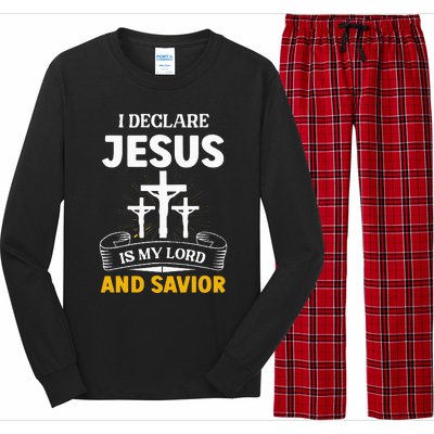 Religious Bible Church Jesus Is My Lord And Savior Long Sleeve Pajama Set