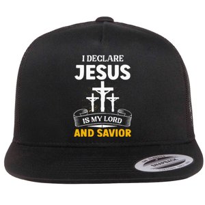 Religious Bible Church Jesus Is My Lord And Savior Flat Bill Trucker Hat