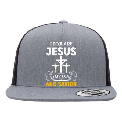 Religious Bible Church Jesus Is My Lord And Savior Flat Bill Trucker Hat