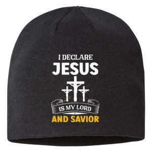 Religious Bible Church Jesus Is My Lord And Savior Sustainable Beanie