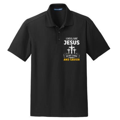 Religious Bible Church Jesus Is My Lord And Savior Dry Zone Grid Polo