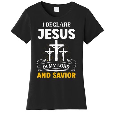 Religious Bible Church Jesus Is My Lord And Savior Women's T-Shirt