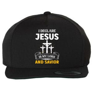 Religious Bible Church Jesus Is My Lord And Savior Wool Snapback Cap