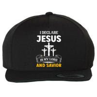 Religious Bible Church Jesus Is My Lord And Savior Wool Snapback Cap