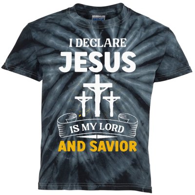 Religious Bible Church Jesus Is My Lord And Savior Kids Tie-Dye T-Shirt