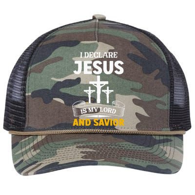 Religious Bible Church Jesus Is My Lord And Savior Retro Rope Trucker Hat Cap