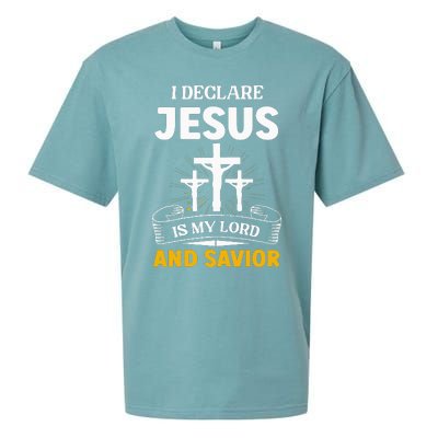 Religious Bible Church Jesus Is My Lord And Savior Sueded Cloud Jersey T-Shirt