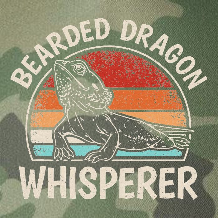 Retro Bearded Dragon Whisperer Funny Reptile Lizard Legacy Tie Dye Trucker Hat