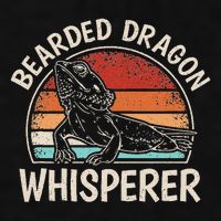 Retro Bearded Dragon Whisperer Funny Reptile Lizard Ladies PosiCharge Tri-Blend Wicking Tank