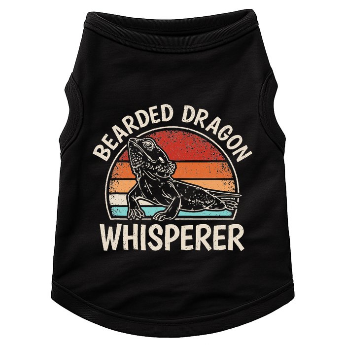Retro Bearded Dragon Whisperer Funny Reptile Lizard Doggie Tank