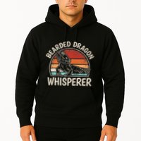 Retro Bearded Dragon Whisperer Funny Reptile Lizard Hoodie