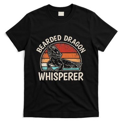 Retro Bearded Dragon Whisperer Funny Reptile Lizard T-Shirt