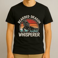 Retro Bearded Dragon Whisperer Funny Reptile Lizard T-Shirt