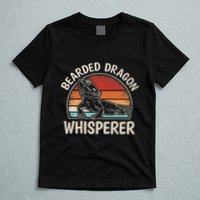 Retro Bearded Dragon Whisperer Funny Reptile Lizard T-Shirt