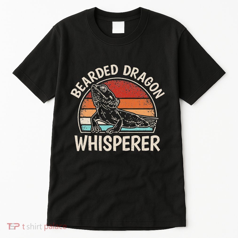 Retro Bearded Dragon Whisperer Funny Reptile Lizard Tall T-Shirt