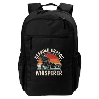 Retro Bearded Dragon Whisperer Funny Reptile Lizard Backpack