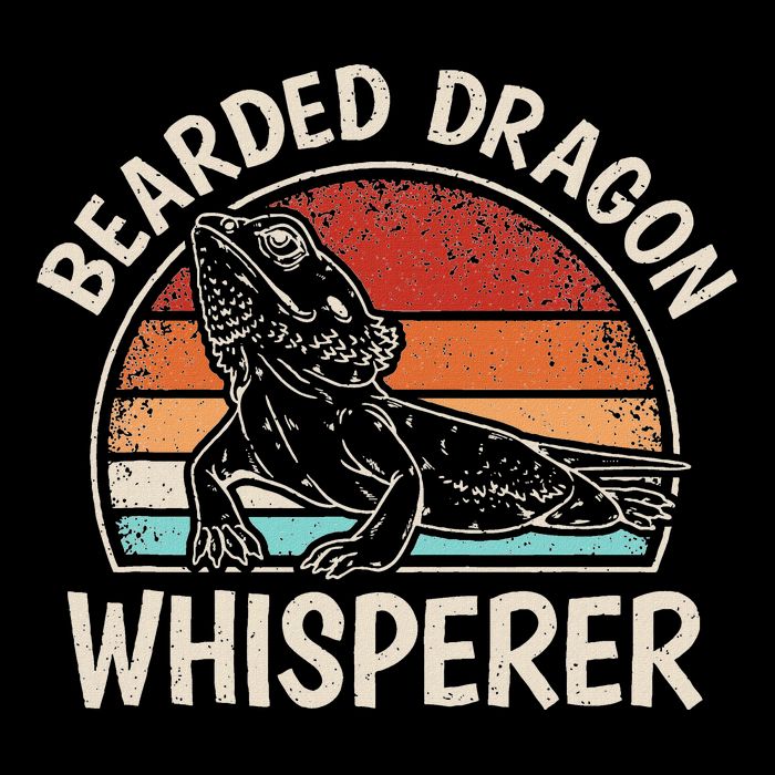 Retro Bearded Dragon Whisperer Funny Reptile Lizard Sustainable Beanie