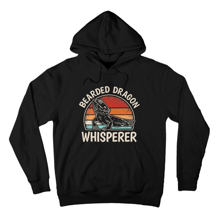 Retro Bearded Dragon Whisperer Funny Reptile Lizard Tall Hoodie