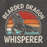 Retro Bearded Dragon Whisperer Funny Reptile Lizard Vector Backpack