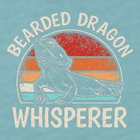 Retro Bearded Dragon Whisperer Funny Reptile Lizard Sueded Cloud Jersey T-Shirt