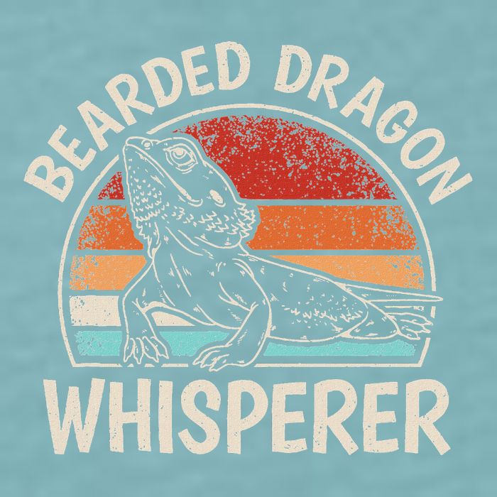 Retro Bearded Dragon Whisperer Funny Reptile Lizard Sueded Cloud Jersey T-Shirt