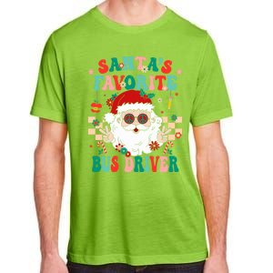 Retro Bus Driver Christmas Santa Favorite Bus Driver Adult ChromaSoft Performance T-Shirt