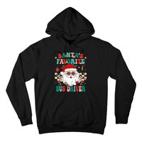 Retro Bus Driver Christmas Santa Favorite Bus Driver Hoodie