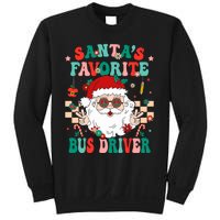 Retro Bus Driver Christmas Santa Favorite Bus Driver Sweatshirt