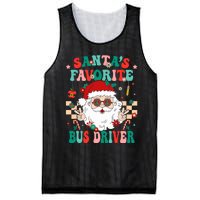 Retro Bus Driver Christmas Santa Favorite Bus Driver Mesh Reversible Basketball Jersey Tank