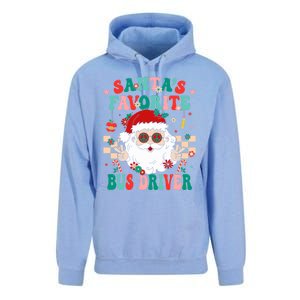 Retro Bus Driver Christmas Santa Favorite Bus Driver Unisex Surf Hoodie