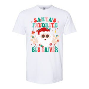 Retro Bus Driver Christmas Santa Favorite Bus Driver Softstyle CVC T-Shirt