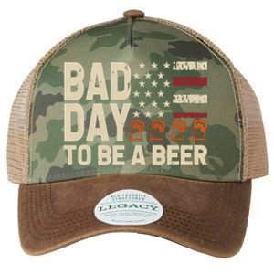 Retro Bad Day To Be Beer Usa Flag Beer 4th Of July Legacy Tie Dye Trucker Hat