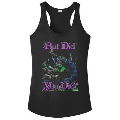 Raskolapparel But Did You Die Ladies PosiCharge Competitor Racerback Tank