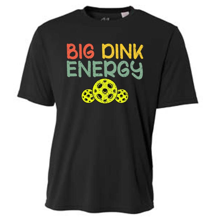 Retro Big Dink Energy Pickleball Funny Pickle Ball Lover Cooling Performance Crew T-Shirt